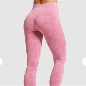 Gymshark camo pink leggings Xs